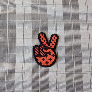 Peace Out Iron On Patch